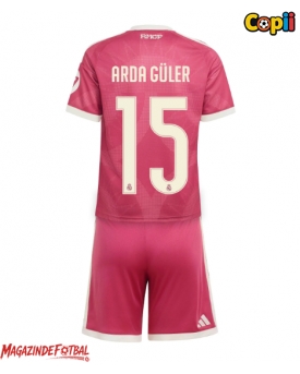 Real Madrid Arda Guler #15 Echipament de Fotbal Replică 2026-27 Copii Treilea (+ Șorturi)